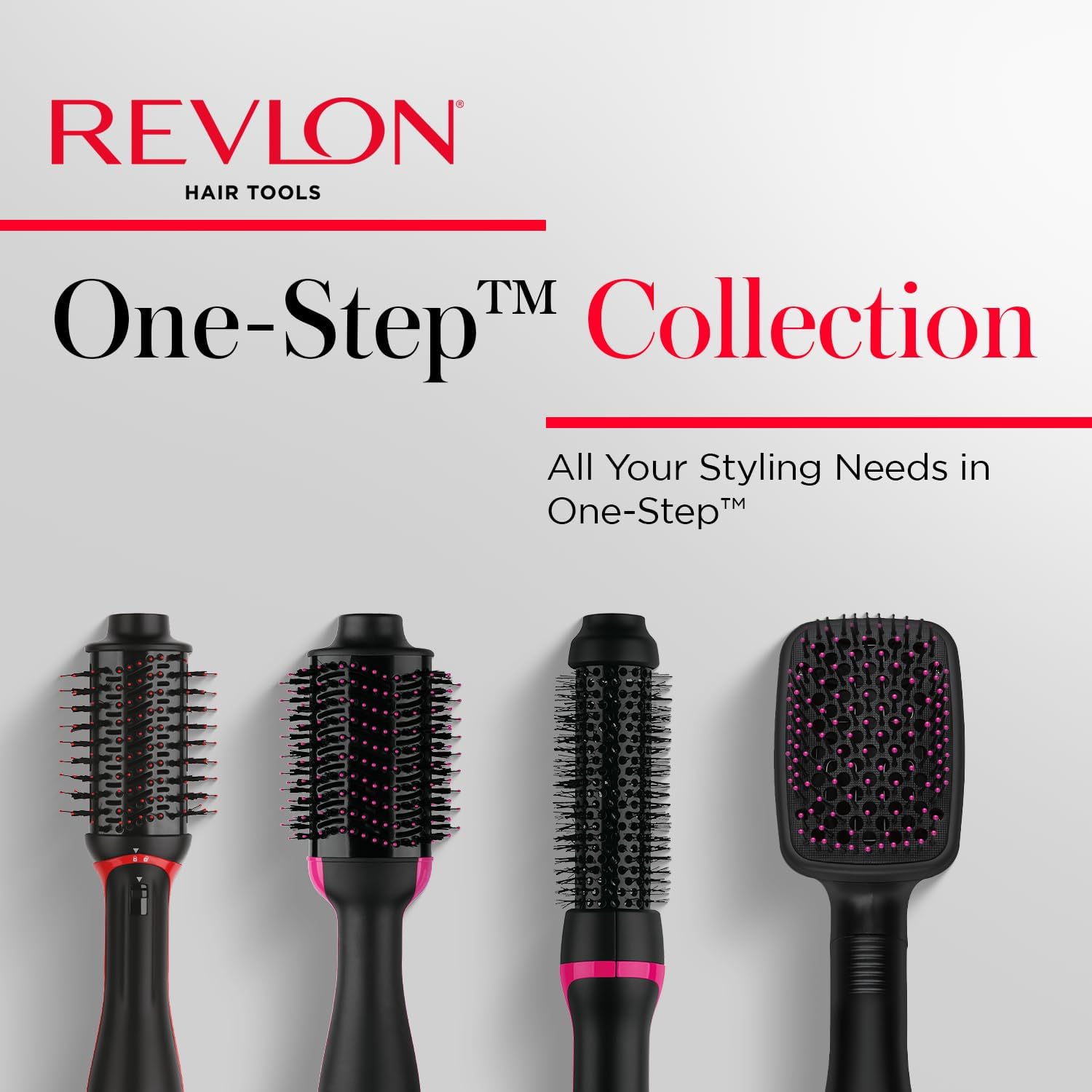 REVLON One Step Volumizer PLUS Hair Dryer and Styler - More Volume, Less Damage, and More Styling Control for Easy and Fast Salon-Style Blowouts, Plus Travel Friendly (Black)